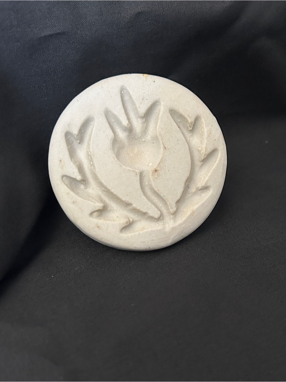 Pottery Scottish Thistle Cookie Press